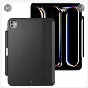 MAGEASY CoverBuddy Magnetic Protective Case 2024 iPad Pro 11 inch Leather Black